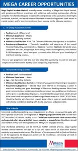 Mega Capital Vacancy Post